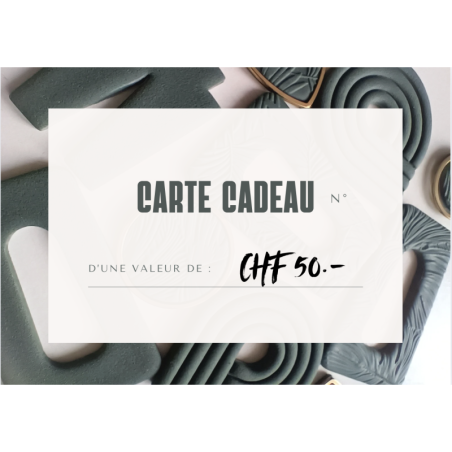 Carte cadeau de 50 chf